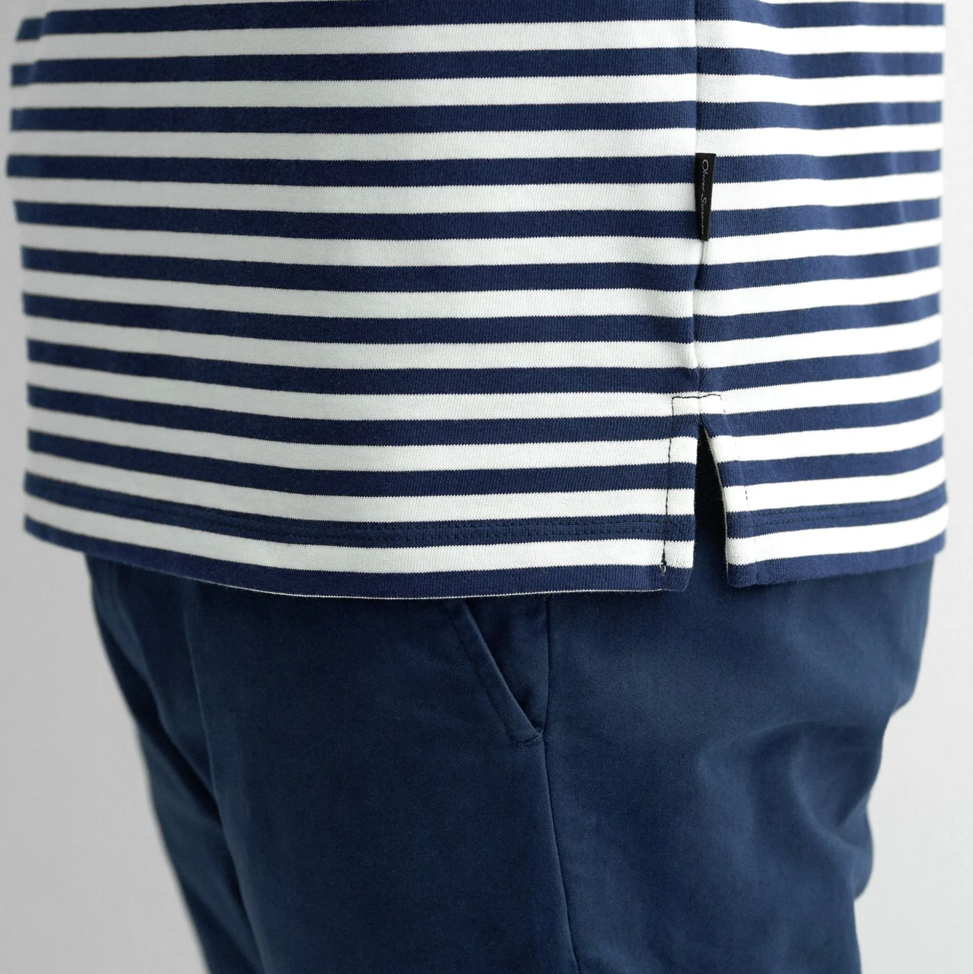 Markham Navy Stripe