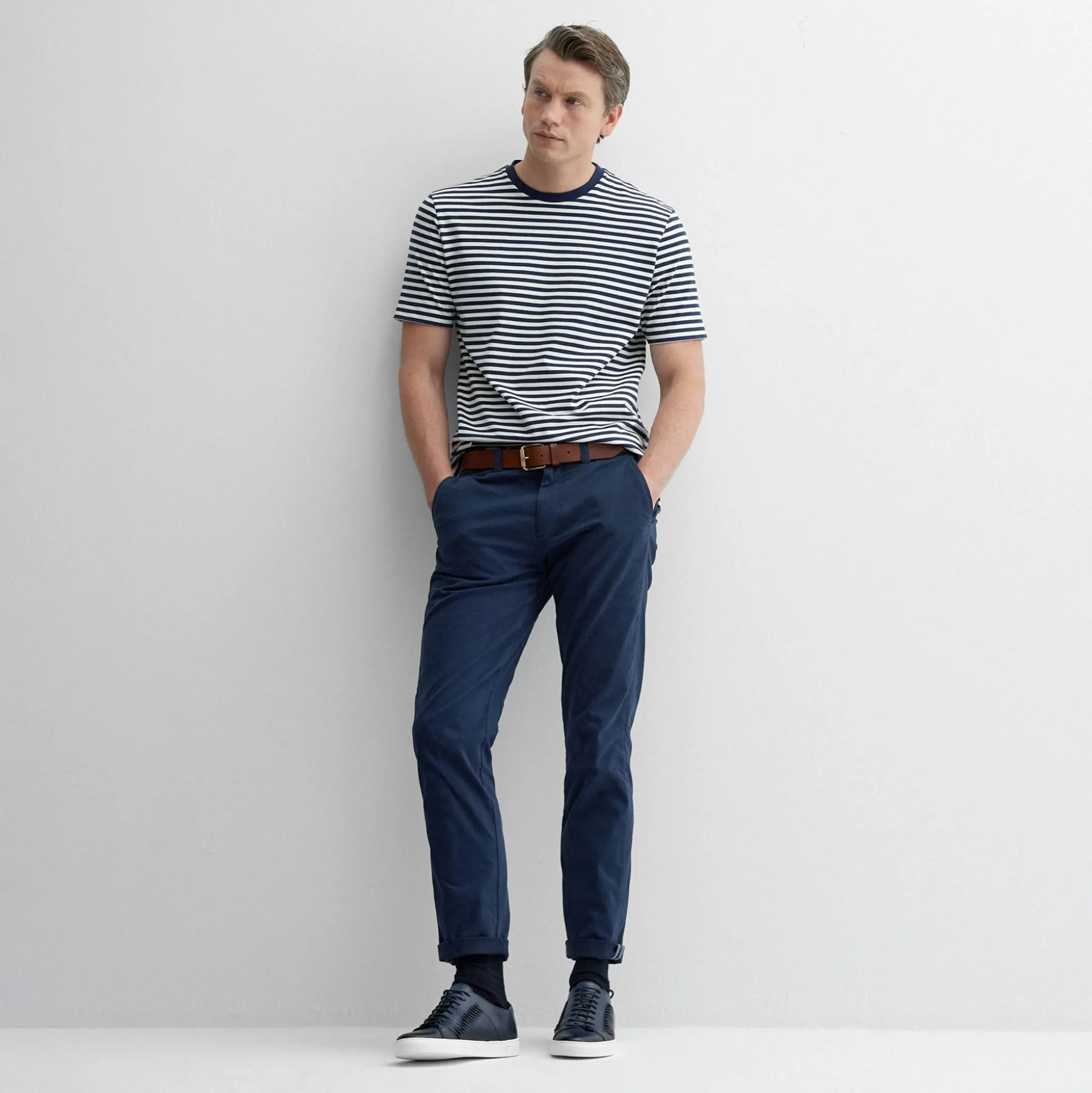 Markham Navy Stripe